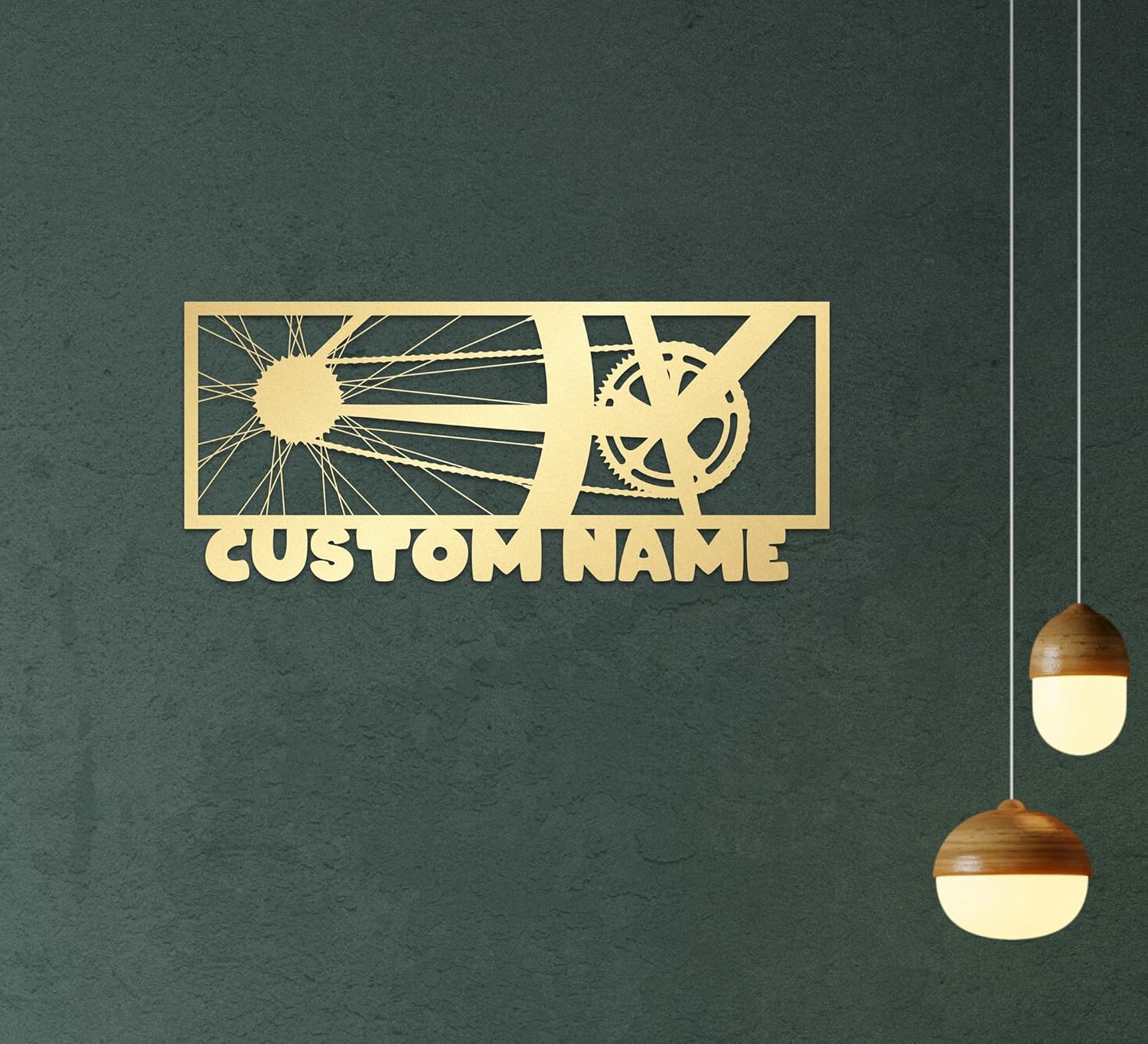 Personalized Metal Bike Wall Art Decor