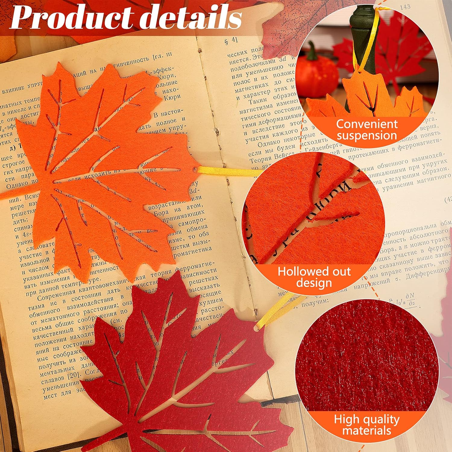 Tatuo 24 Pcs Fall Tree Decorations for Thanksgiving