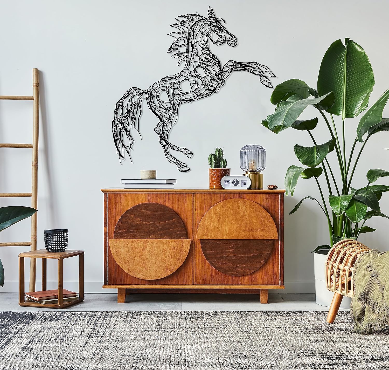 DecoSoul 3D Shadow Metal Horse Wall Art