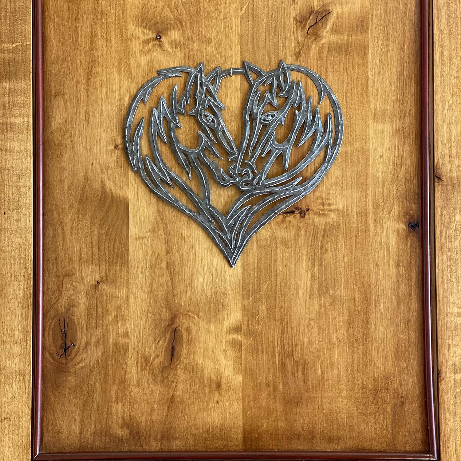 Horse Family Wall Hanging Metal Art