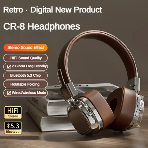 2024 New CR-8 Classic Over Ear Headsets