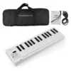 61-Key Foldable Electronic Piano Multifunctional Electronic Piano Keyboard LED Display Rechargeable Battery for Beginners