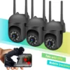 2.4G WIFI 2K IP Camera Two way audio PTZ Move